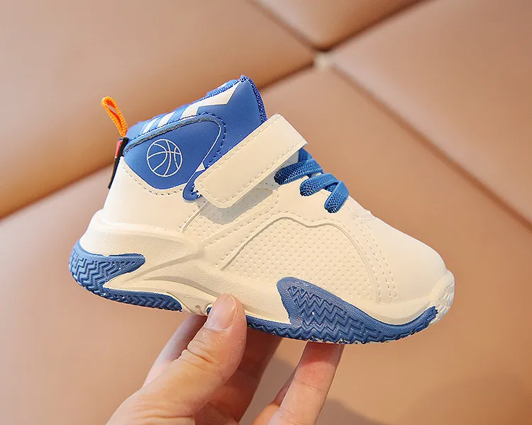 Kids Fashion High-top Sneakers For Boys Girls Sport Running Lightweight Children Casual Toddler Walking Shoes Sizes 21 -_voghion.com