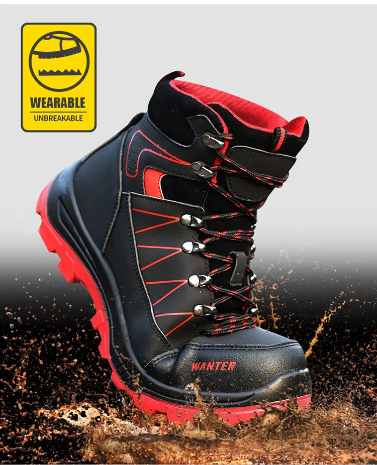 Herrenstiefel, leicht, bequem, Sicherheitsschuhe mit Stahlkappe, Arbeitsschuhe, Herren, unzerstörbare Sicherheitsschuhe_voghion.com
