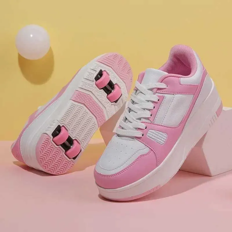 Athletic Outdoor Fashion Roller Skate Shoes Kids Children Casual Sports Toy Gift Games Boys 4 Whls Sneakers Girls Boots_voghion.com