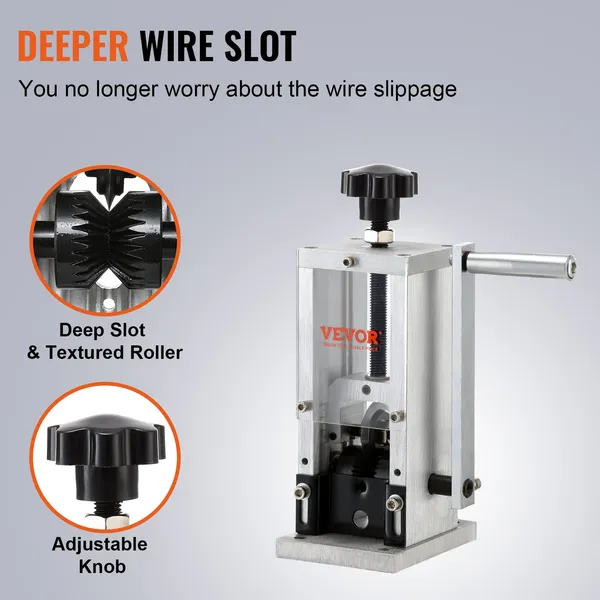 Portable Manual Wire Stripper For Copper Cables With Hand Crank_voghion.com