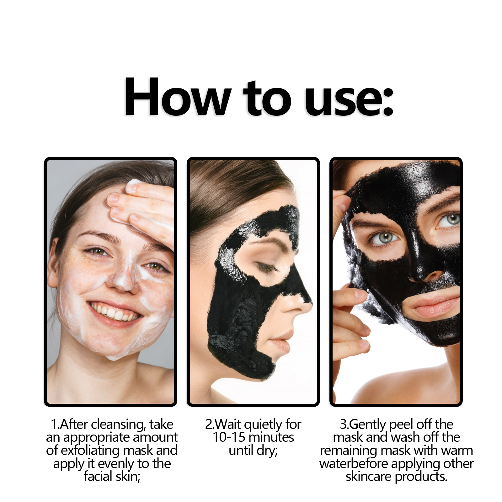 Mascarilla facial desmaquillante West&Month que hidrata el rostro, limpia los puntos negros y el acné, aclara las marcas del acné y afina los poros._voghion.com