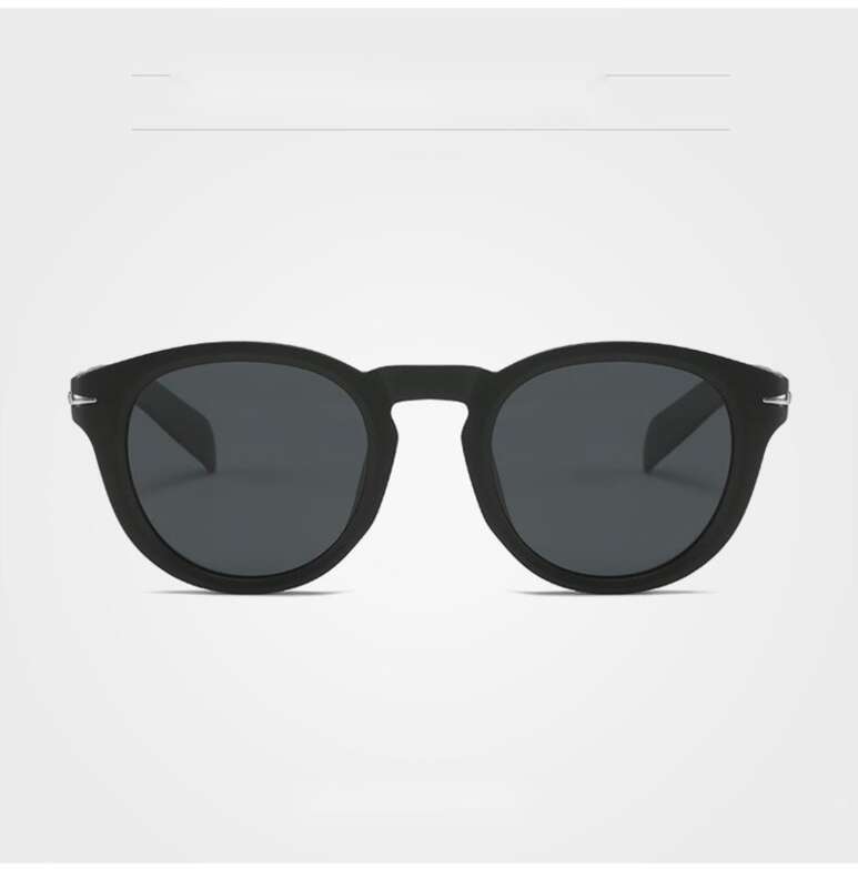 New Polarized Men's Sunglasses, Trendy British Round Frame Sunglasses_voghion.com