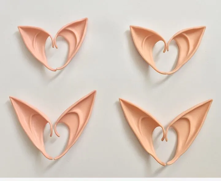 Urechi de elf misterioase, accesorii de cosplay, latex moale, proteză falsă, măști de petrecere de Halloween, mască Cos_voghion.com