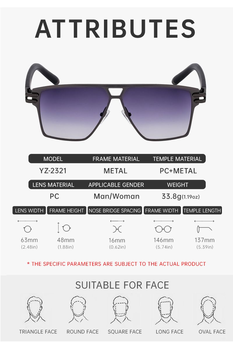 Stylish Square-framed Vintage High-grade Sunglasses For Men_voghion.com