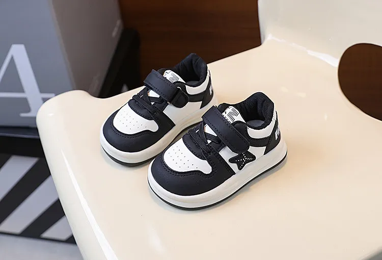 Toddler's Sneakers Fashion Design Baby Spring Autumn Kids Casual Sport Shoe Soft Non Slip Pu Leather Skateboard Shoes_desvips.com