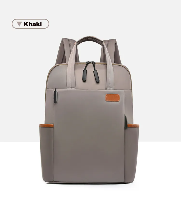 Woman Backpack Fashion Oxford College Student School Backpacks 13 14 Inch Laptop Bag Waterproof Business Travel Rucksack_voghion.com