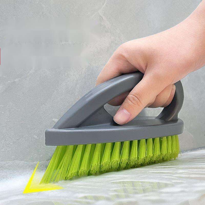 Badezimmerwand, Waschbecken, Keramikfliesen, Badezimmerspalten, Bürste, Boden, keine toten Ecken, Reinigung mit harter Bürste_voghion.com