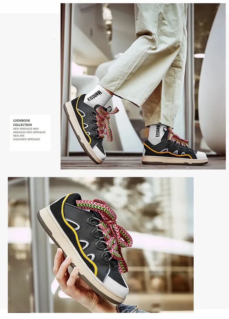 Chaussures de skateboard à imprimé léopard pour hommes, baskets vulcanisées à plateforme, chaussures pour hommes 250310_voghion.com