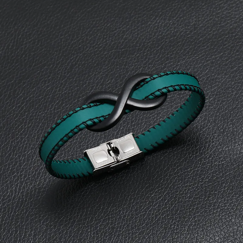 Infinity Lederarmband Für Herren Vintage Edelstahl Geschenk_voghion.com