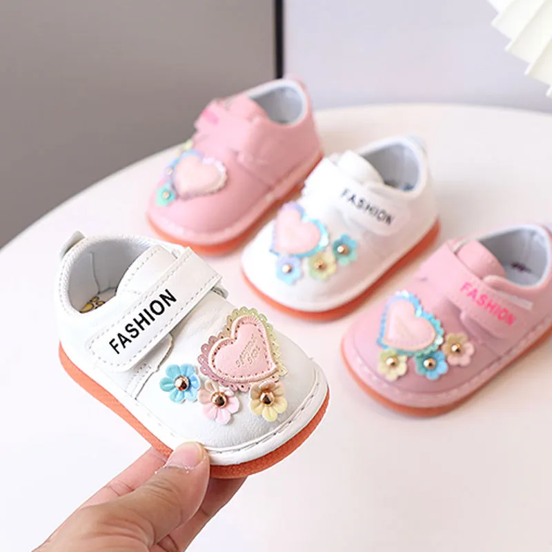 Scarpe da passeggio per bambine e bambini, con cigolii, design carino, per bambini, enfant, per bambine, kidsnest, taglie per bambini_voghion.com