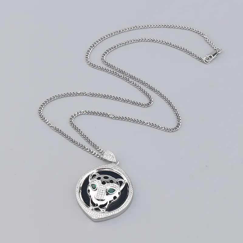 NUOVA collana di gioielli firmata con ciondolo in argento e oro nero, stile vintage, per donne e uomini, per matrimonio, madre e figlia._voghion.com