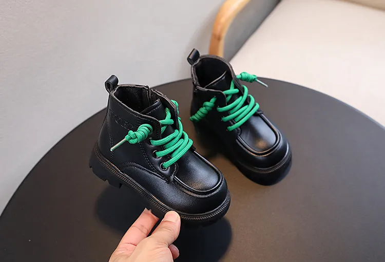 Kinder Leder Mädchen Jungen Herbst Winter Neue Mode Britischen Stil Casual Bequeme Kleinkind Kurze Kinder Stiefeletten_voghion.com