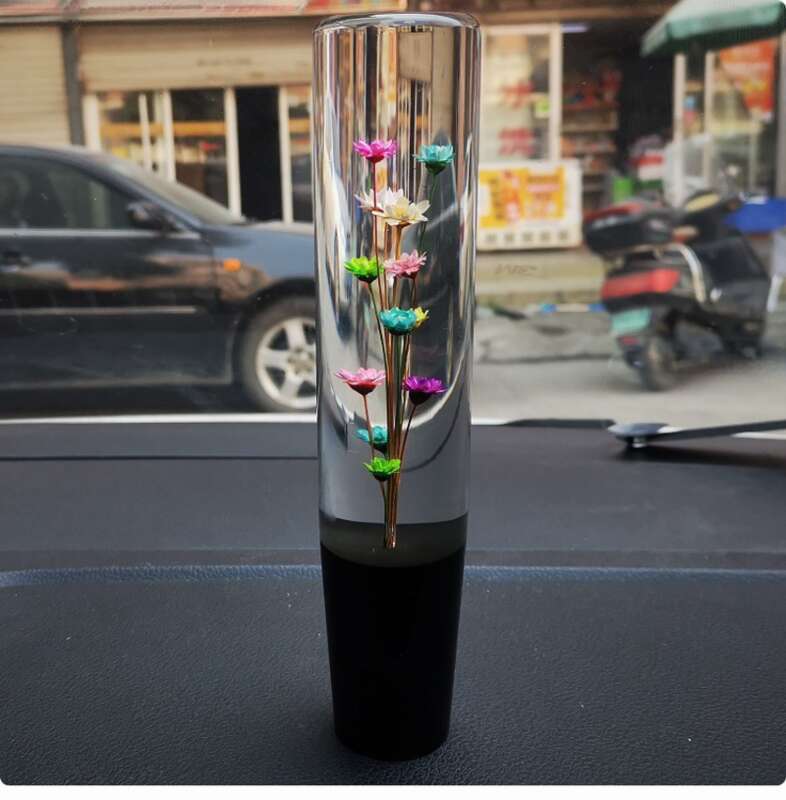 JDM Water Flower Row Automatic Creative Manual Crystal Personalized Modification Universal Wave Stick Head Gear_voghion.com