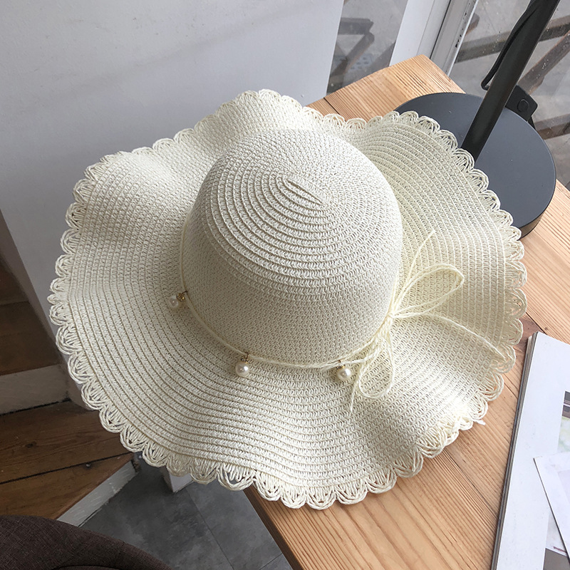 Damen Strohhut Mit Großer Krempe Für Den Sommer Am Strand_voghion.com