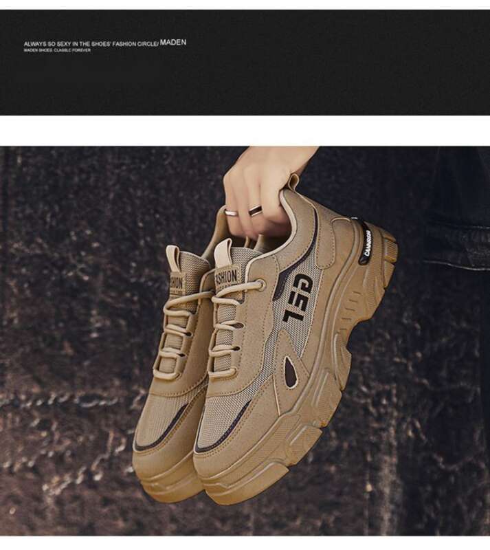 Scarpe casual uomo lavoro sportive traspiranti suola alta comode_voghion.com