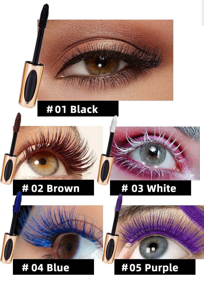 Mascara volume 5d waterproof allongeant et courbe vos cils_voghion.com