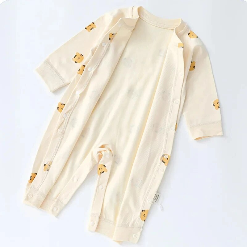 Autumn Baby Romper for Boys Girls Clothes Cartoon Bear Printed Jumpsuit Newborn One-Pieces Onesie Korean Toddler Infant_voghion.com