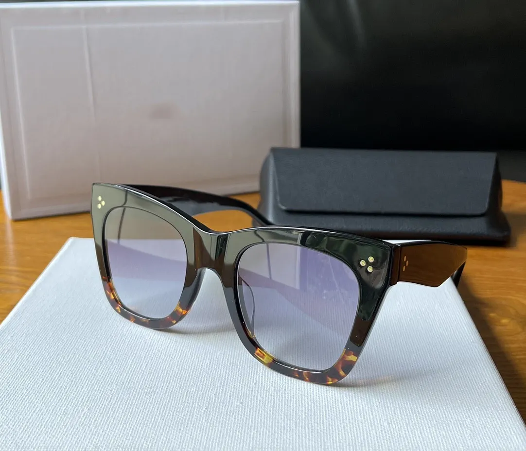 Oversized Cat-eye Sunglasses Vintage Audrey Style Leopard Frame_voghion.com