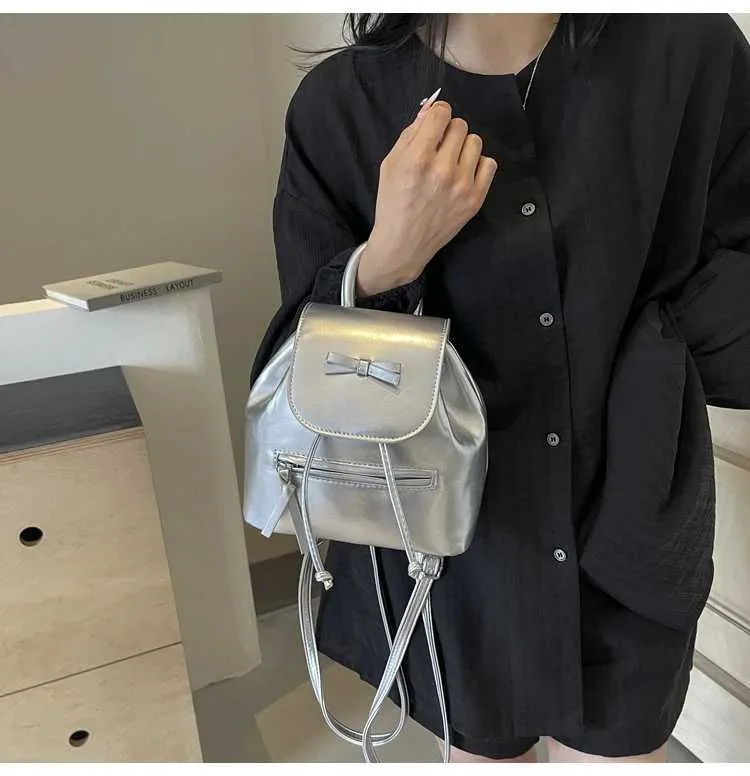 Mini Backpack And Shoulder Bag Set For Women Versatile Leather_voghion.com