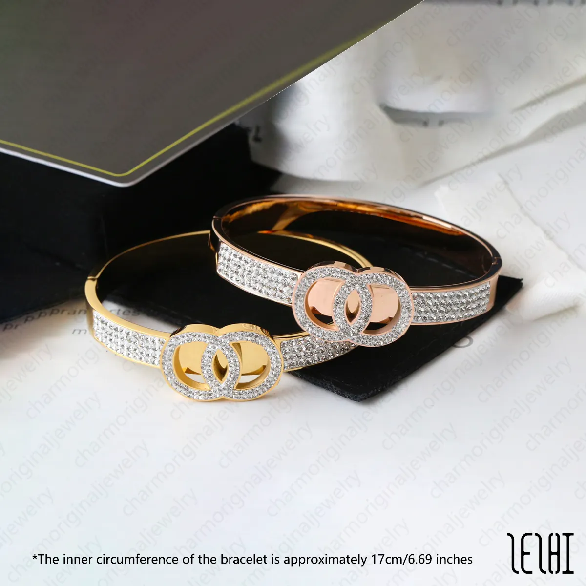 Bracelet de plage en or rose pour femme C Bracelets tendance Bracelet jonc en argent Bijoux de créateur pour femme Bijoux pour homme Bijoux_voghion.com