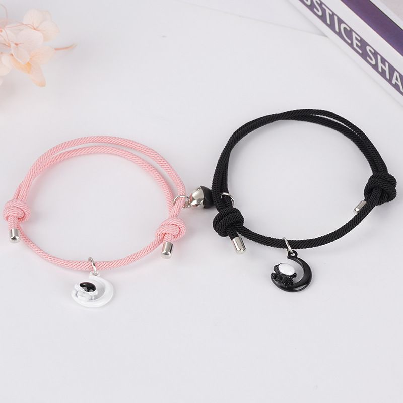 Original Design Söt Djur Astronaut Legering Rep Vävd Kedja Sträng Armband Partihandel_voghion.com