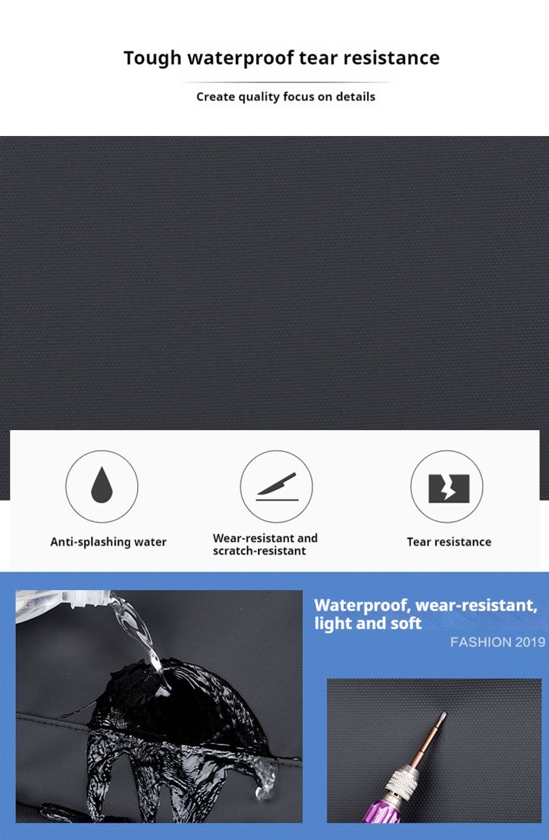 2024 neuer Herrenrucksack, schwarzer Männer, Laptoptasche für Studenten Geschäftsreisen, verschleißfest und wasserdicht,_voghion.com