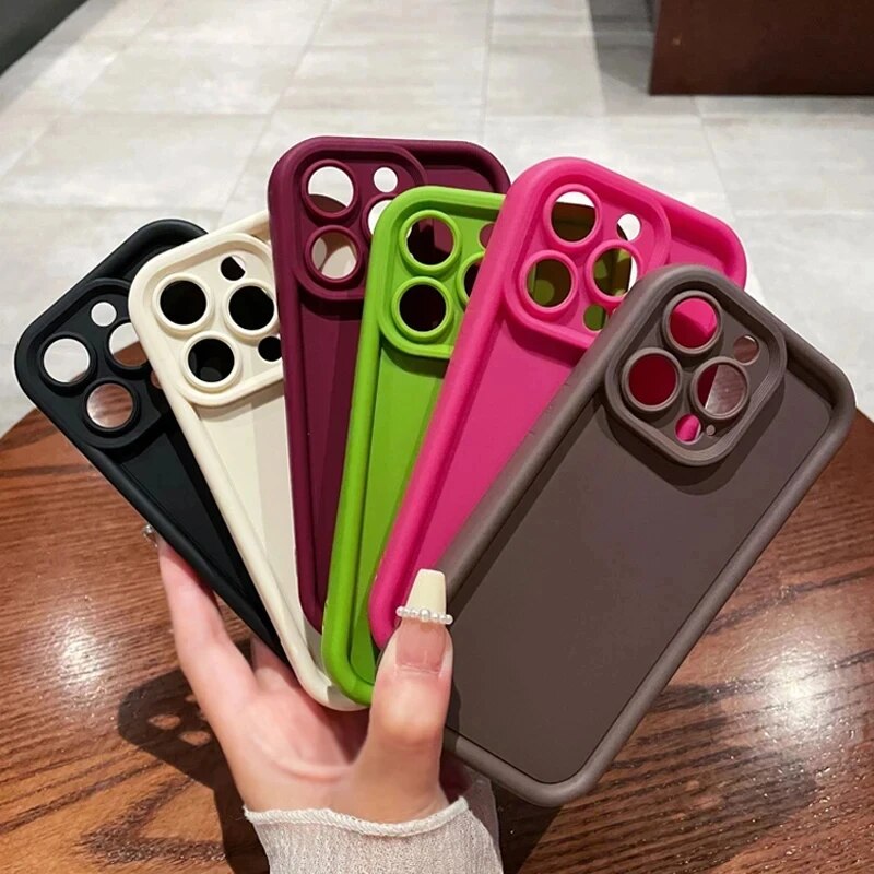 Liquid Silicone Matte Case for Samsung Galaxy A55 A35 A15 A25 A54 A34 A14 A24 A53 A33 A51 A52 A32 Shockproof Bumper_voghion.com