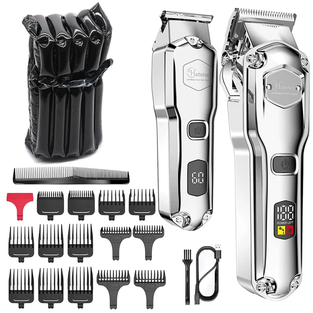 Elektrischer Haarschneider Profi Metall Akku Barttrimmer Herren_voghion.com