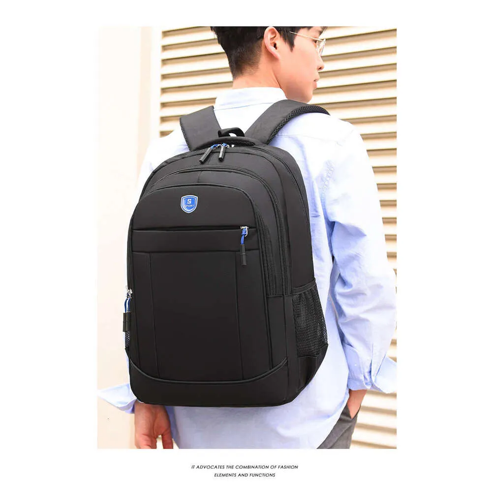 Neie texturéierte Rucksack fir Männer mat grousser Kapazitéit, Geschäftscomputerrucksak, Studentenrees-Schoultasch_voghion.com