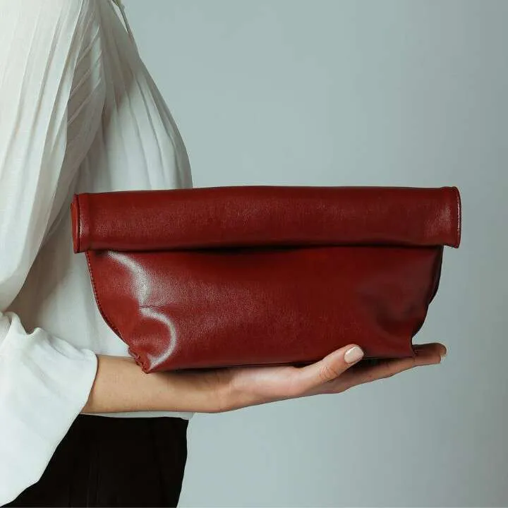 Vintage Clutch Bag For Women Soft Pu Leather Envelope Evening Bag_voghion.com