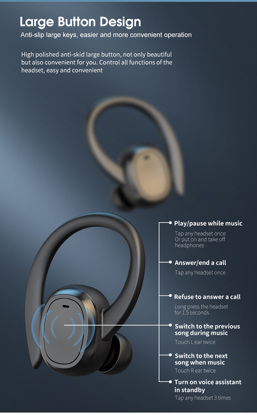 Cuffie wireless bluetooth in-ear sport con microfono hd_voghion.com