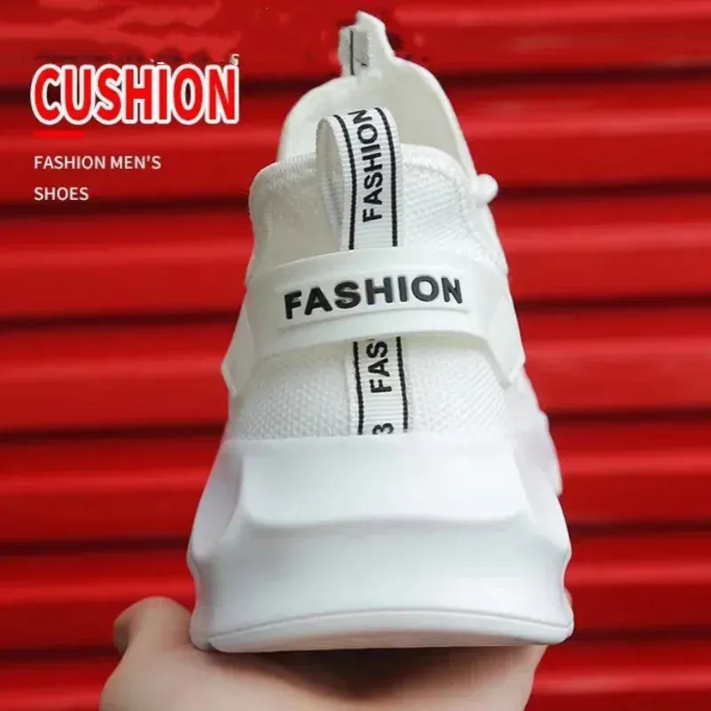 Chaussures de marche décontractées en maille à lacets pour hommes, légères et vulcanisées, Zapatillas Hombre 250530_voghion.com