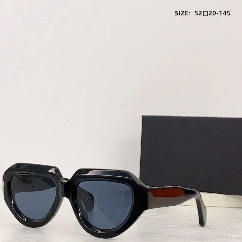 Sonnenbrillen 2024 Retro Fashion Damen Extra große unregelmäßige Box Designer Herren Schwarz UV400_voghion.com