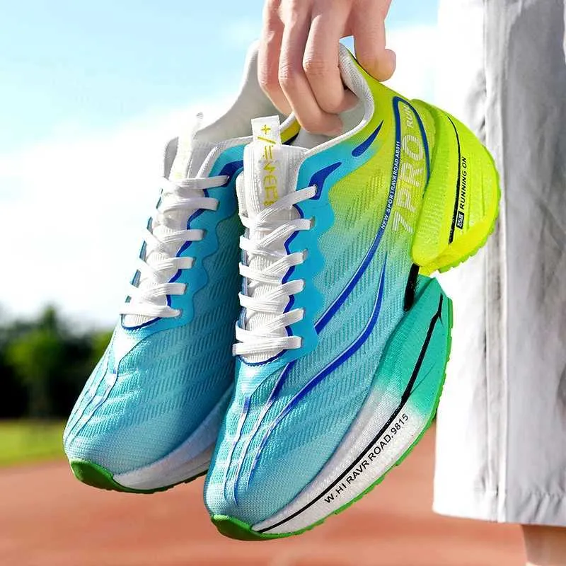 Carbon Plate Couples Running Shock-Absorbing Rebound Ultra-Light Sports Shoes For Men And Women Summer Mesh Breathable_voghion.com