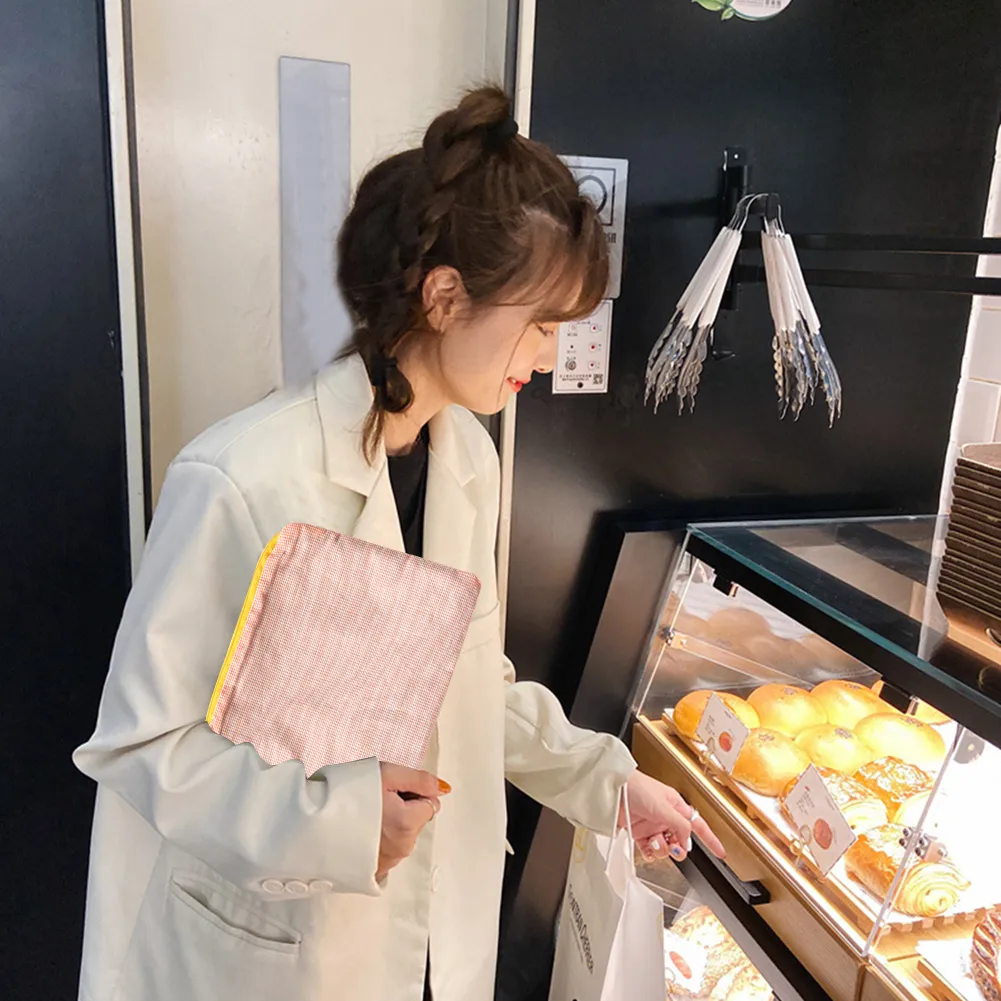 Mode Frauen Plaid Druck Kleine Kosmetik Baumwolle Stoff Make-Up Lagerung Taschen Japan Stil Zipper Kulturbeutel Waschen_voghion.com