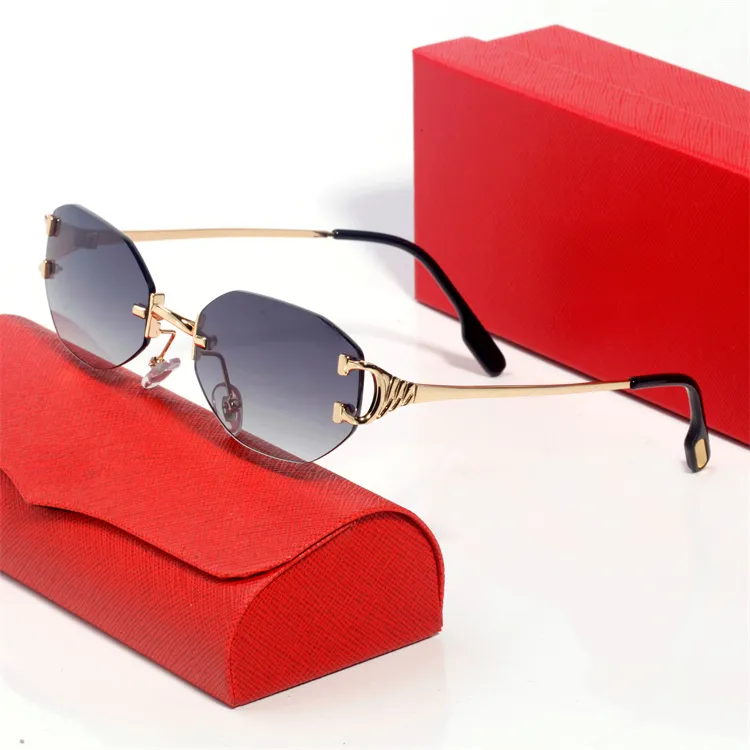 Occhiali da sole da uomo Santos de occhiali da sole con finitura placcata platino spazzolato lucido, pezzo rettangolare in metallo, lenti grigio caffè, bordo dorato_voghion.com