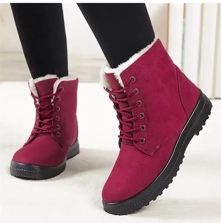 Snow Fashion Platform Donna 2025 Tendenza Mid High Donna Scarpe Invernali Stivali Botas Mujer 241024_voghion.com
