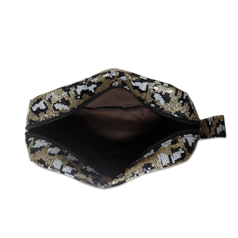 Große Kapazität Pailletten Leopardenmuster Reisetasche Wochenende Gepäcktasche Männer und Frauen Reisen tragbare_voghion.com