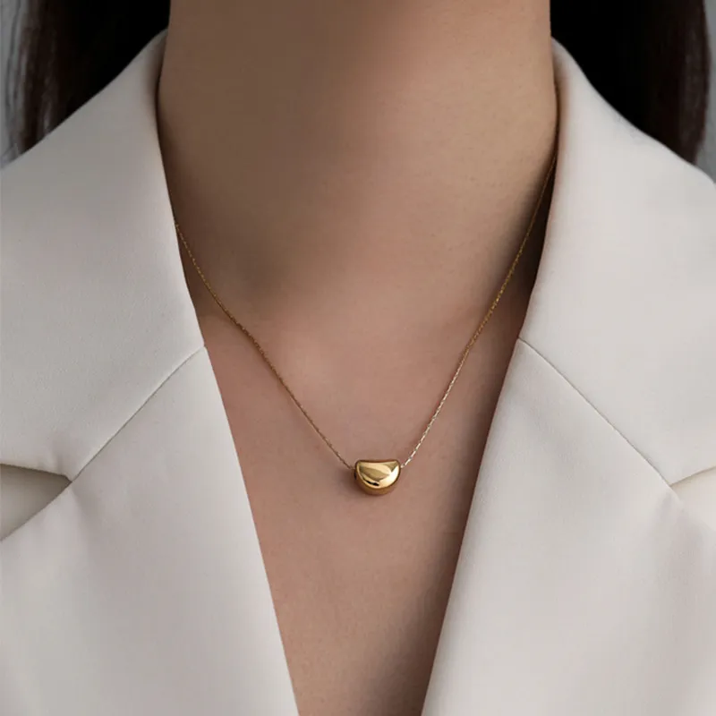 Minimalistische Halskette Mit Anhänger Für Damen Romantisch_voghion.com
