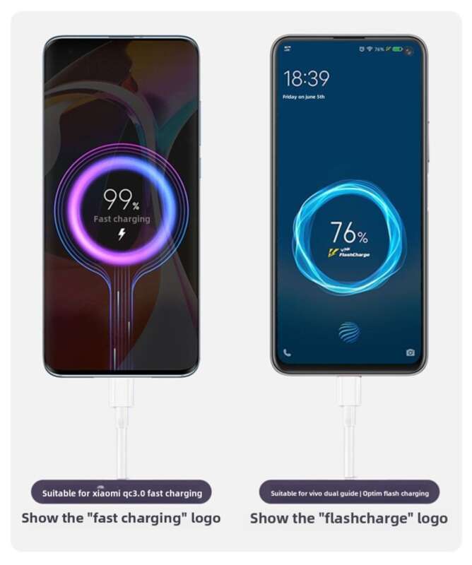 Typec Data Android-telefonkabel, velegnet til Huawei 5A Superhurtig opladning, Xiaomi VIVO/OPPO Flash-opladning_voghion.com