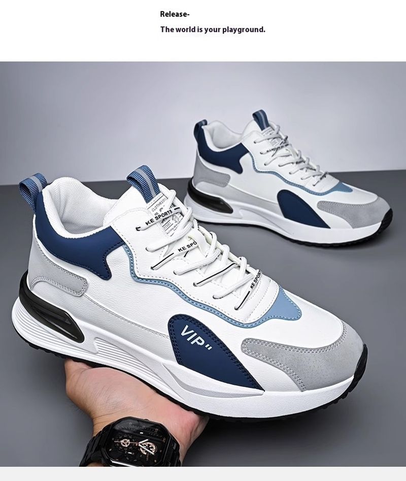 Tide Summer Board Explosion Leather High-top Hundred Sports Waterproof Non-slip Men's Shoes_voghion.com