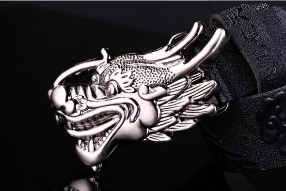 Neuer Typ hochwertiger Marken-Designer-Gürtel für Kupferdrachen mit großer Schnalle für Männer und Frauen, Taillengürtel aus echtem Leder_voghion.com