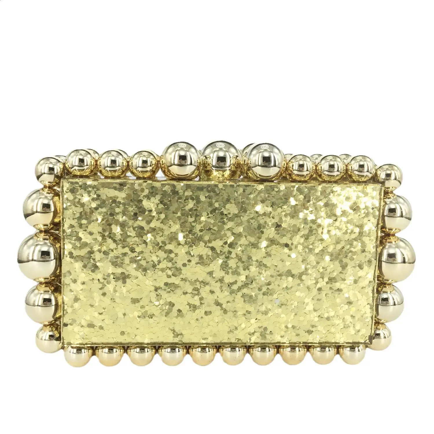 Acryl Box Clutch Perlen Abendtasche Für Damen Umhängetasche_voghion.com