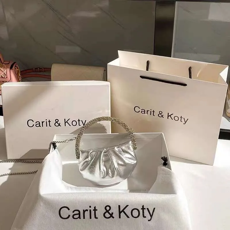 Designer Dinner Mini Half Moon Party 10A Top Banquet Handbag Shining Wrinkle Dia Set Chain Crossbody Bag_voghion.com