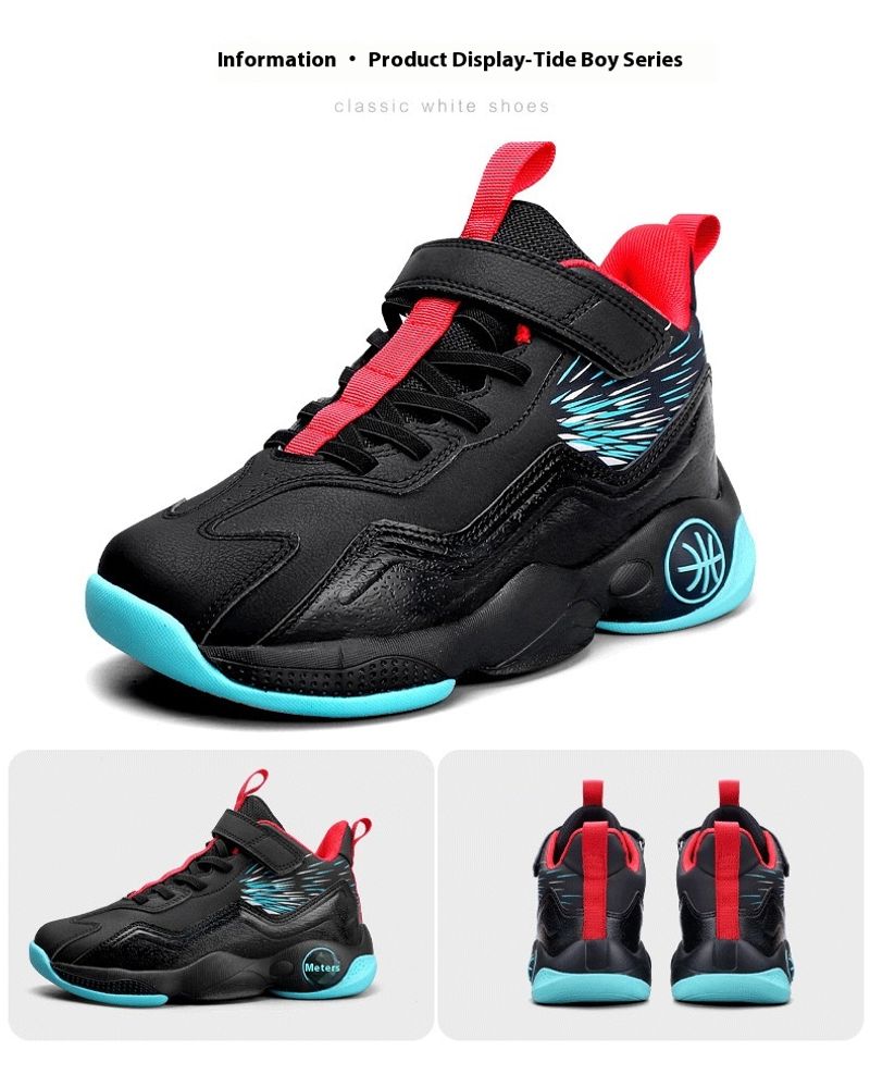 Boys' youth professional sneakers summer new children's sports basketball shoes_voghion.com