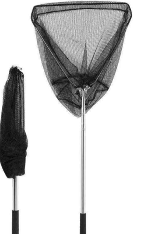 【Oferta especial de 30 días 1761 piezas】 Caña telescópica plegable, bolsa de red, juego completo de red de pesca negra, equipo de pesca y_voghion.com