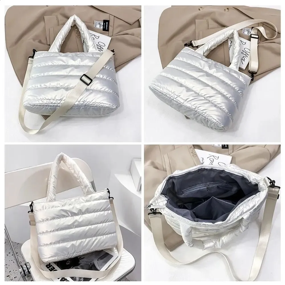 Bolsa tote puffer tiracolo acolchoada leve estofada transversal_voghion.com
