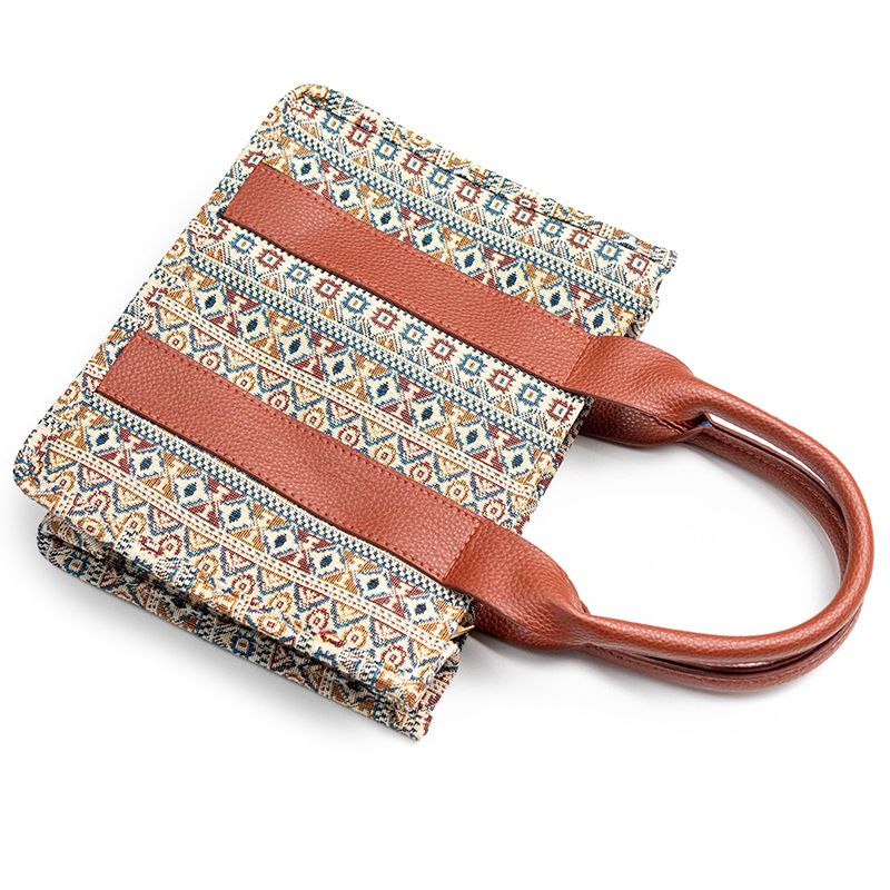 Western Geldbörse Damen Tragetasche Schultertasche Bohemian Aztec Handtasche_voghion.com