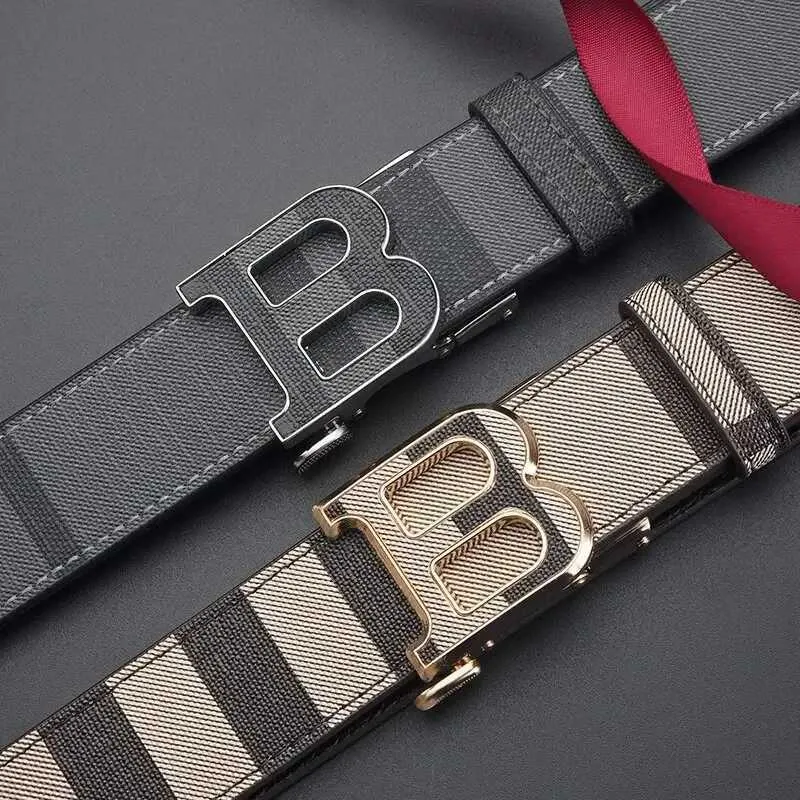 Gürtel Neue High-End-PU Casual Simple Business Letter B Schnalle Gürtel Luxuriöse und modische Herren Lederaccessoires_voghion.com