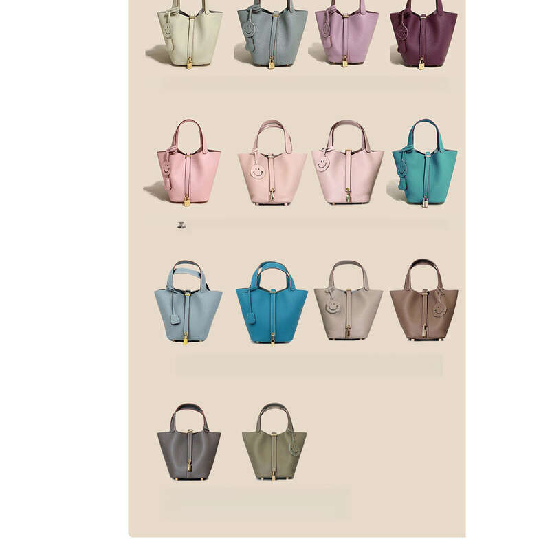 2025 Kopfpapier Gemüsekorb Echtes Leder Damentasche High-End-Handtasche_voghion.com